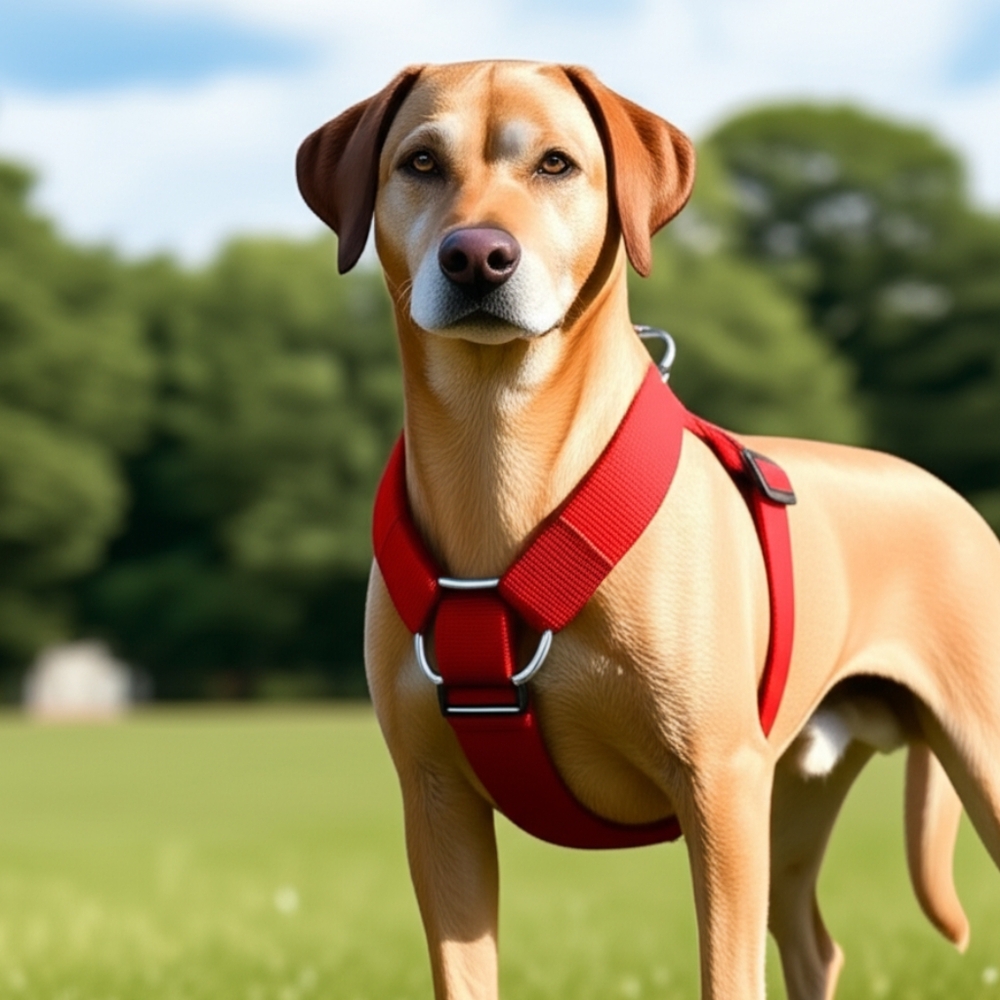 Boots and Barkley Extra large red dog harness